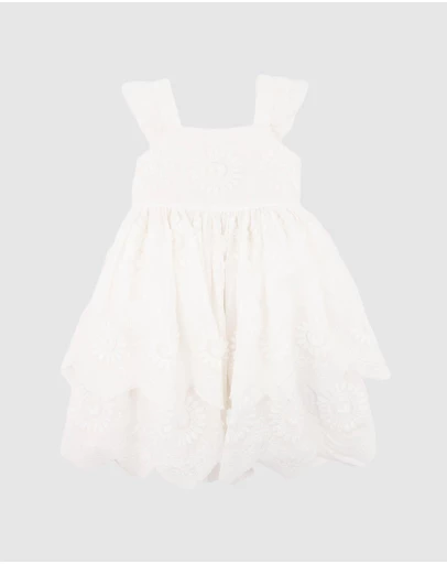 Bebe by Minihaha - Tiered Broidery Dress - Kids