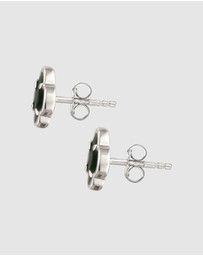 Kuzzoi - ICONIC EXCLUSIVE - Earrings Male Stud Cloverleaf 925 Sterling Silver