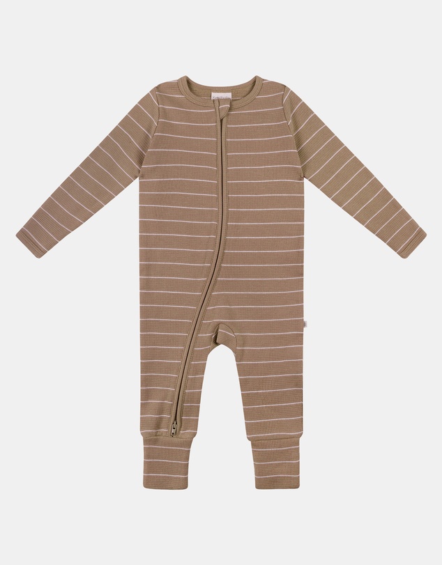 Kynd Baby - Organic Cotton Waffle in Neutral Stripe
