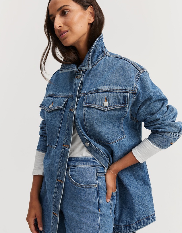 Country Road - Australian Cotton Denim Shacket
