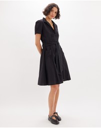 Amelius - Anita Cotton Pintucked Shirt Dress