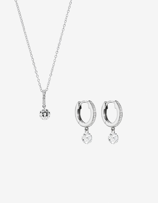 Michael Hill - Cubic Zirconia Drop Jewellery Gift Set in Sterling Silver