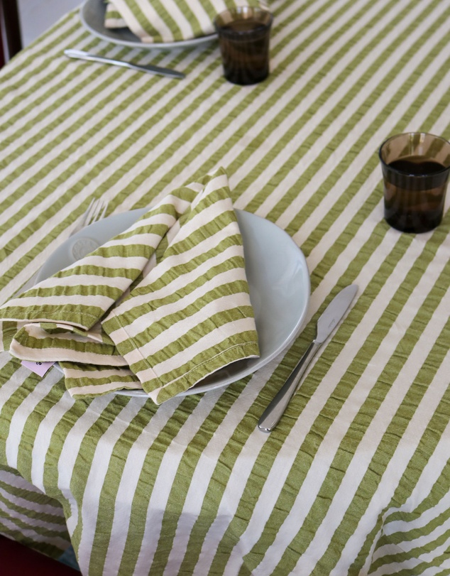 Mosey Me - Seersucker Stripe Napkin Set
