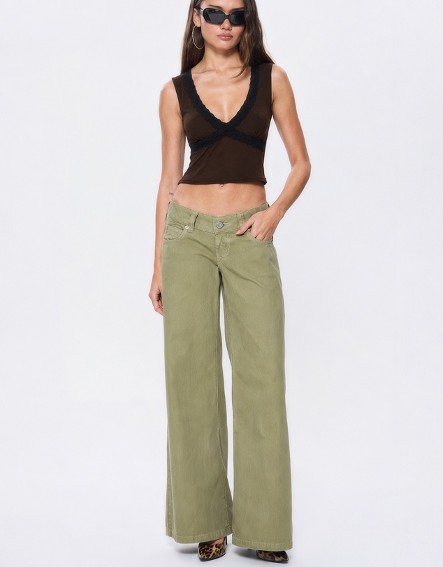 Abrand - 00 SUPER LOW WIDE DRILL KHAKI