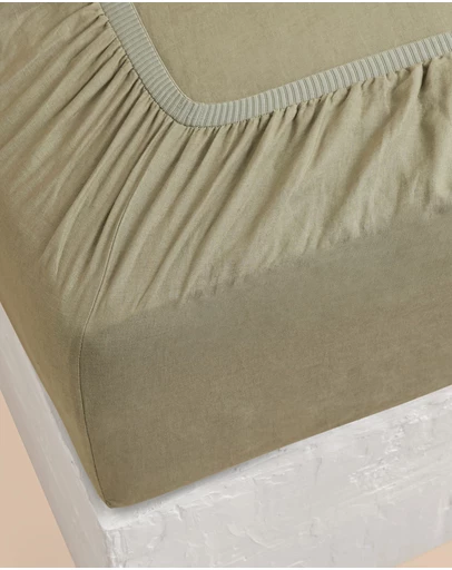 Sheet Society - Eve Linen Cot Fitted Sheet