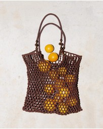 & Other Stories - Bead-Detail Crocheted Tote Bag