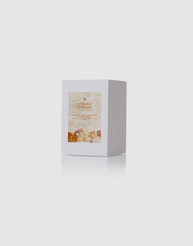 Silk Oil of Morocco - Cosmic Dream Medium Crystal Candle - Self Confidence & Abundance