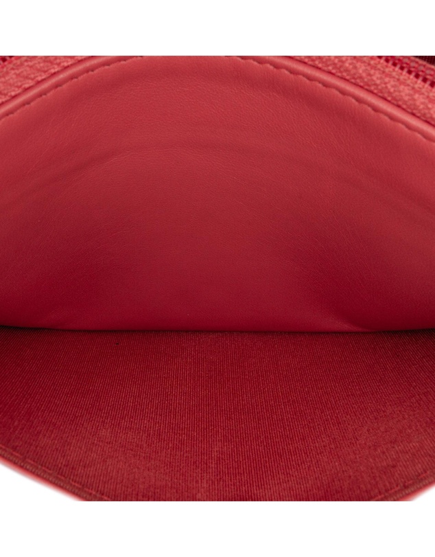 Chanel - Pre-Loved Quilted Lambskin Double Stitch Tassel Wallet On Chain