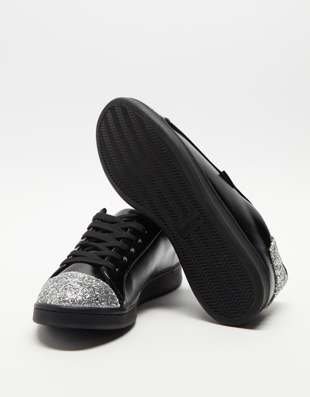 Holster - Stardust Glitter Sneakers - Black Silver - Women's