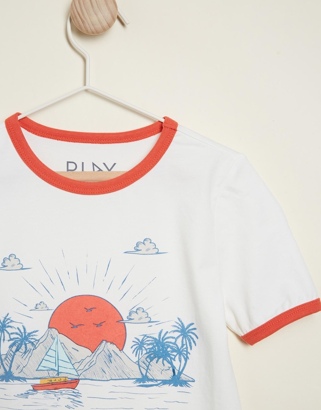 PLAY etc - Island Time Ringer Tee - Kids-Teens