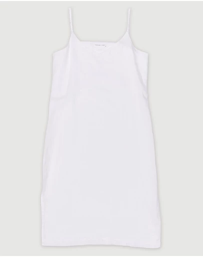 Revibe - Repaired Assembly Label Linen Slip Dress