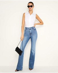 Good American - Soft Tech Good Classic Bootcut Jeans