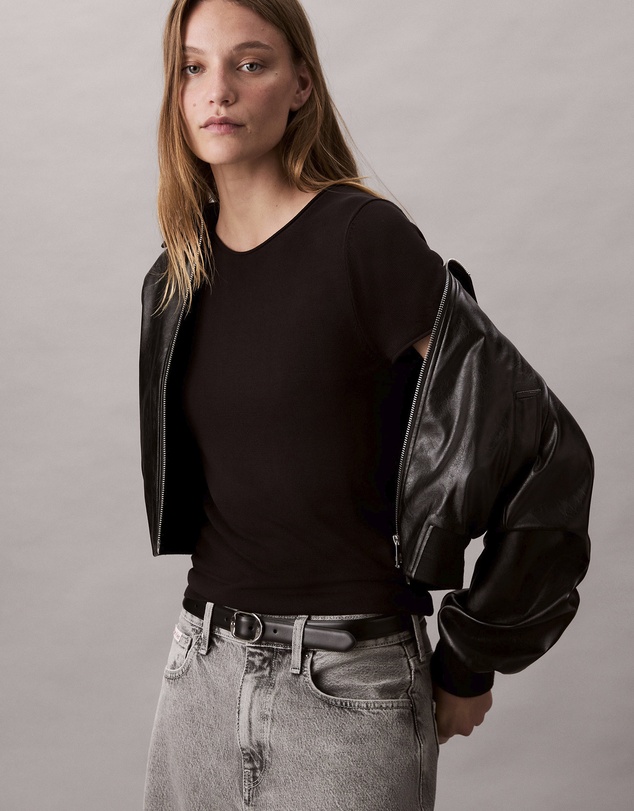 Calvin Klein - Fine Rib Slim T-Shirt