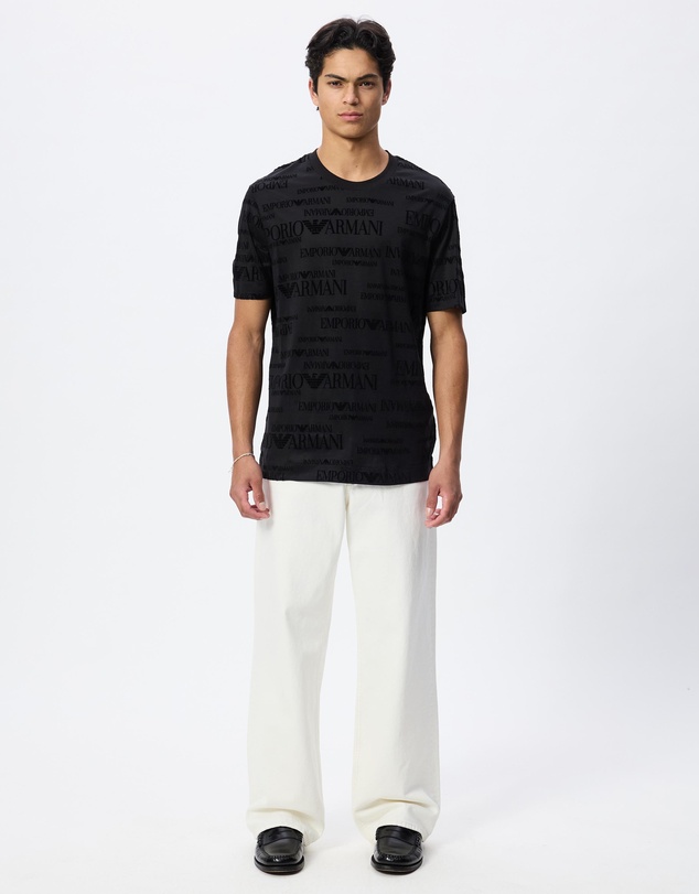 Emporio Armani - All Over Logo Print T-Shirt