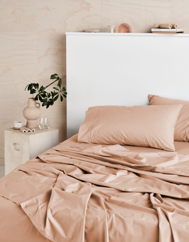 Linen House - Vienna 300TC Cotton Percale Sheet Set 50cm