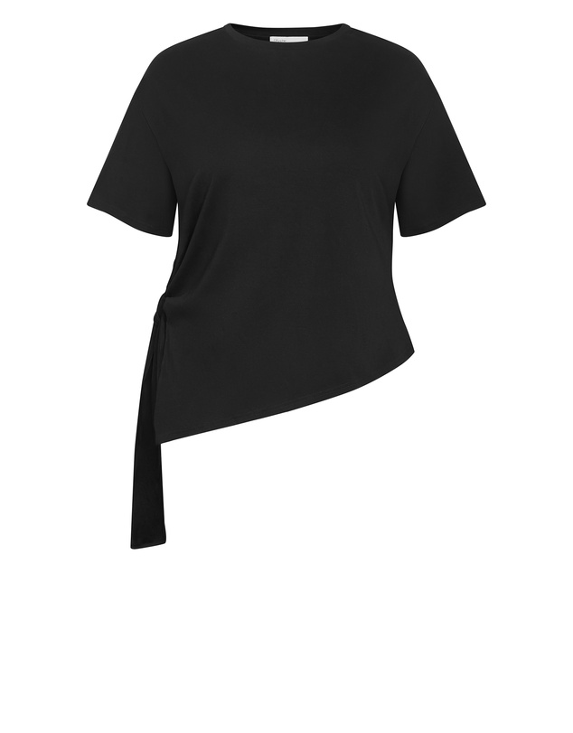 City Chic - Zanzibar Asymmetrical Side Tie Tee