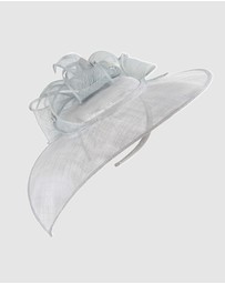 Max Alexander - Large Blue Sinamay Fascinator Hat