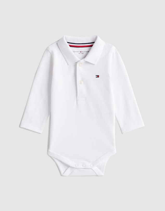 Tommy Hilfiger - Pique Long Sleeve Polo Bodysuit Gift Set - Baby