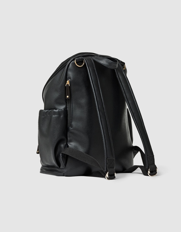 Pretty Brave - CHLOE BACKPACK Black Pebbled