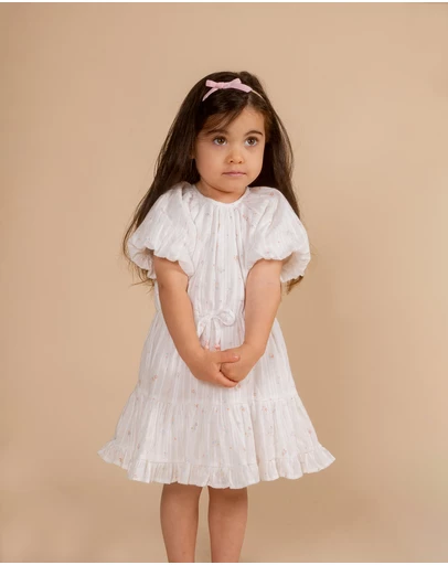 Bebe by Minihaha - Palm Cove Ditsy Print Tiered Dress