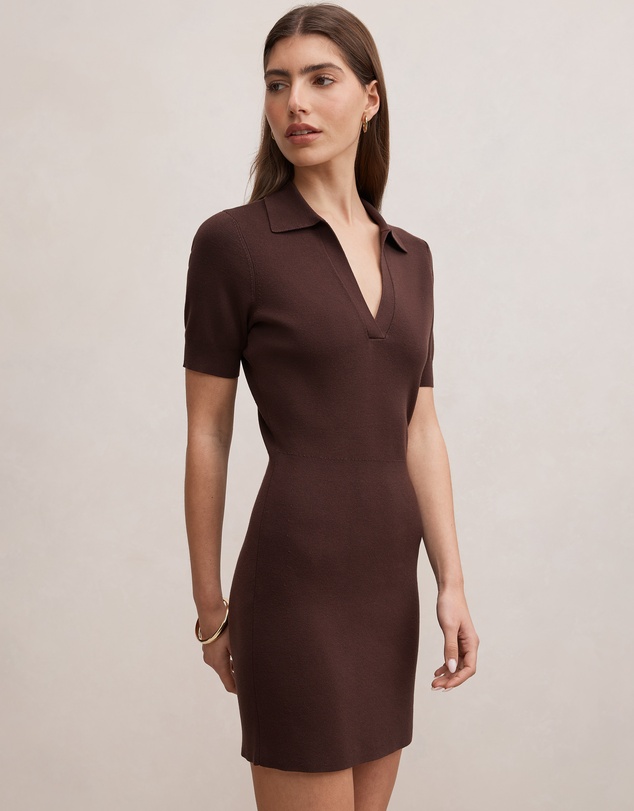 Forever New - Darci Polo Collar Knitted Dress