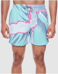 Boardies - Boardies Andre Green Mid Length Swim Shorts