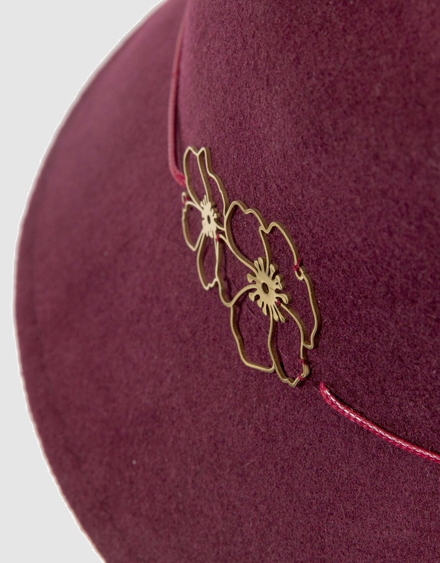 Max Alexander - Felt Burgundy Trilby Hat