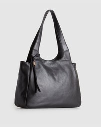 Evity - Clara Leather Charm Tote Bag