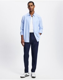 Staple Superior - Tailored Straight Fit Trousers