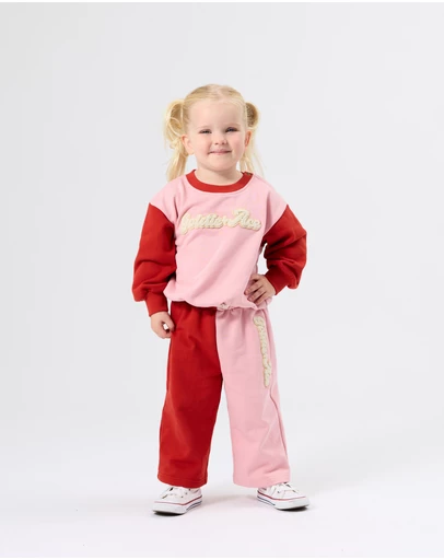 Goldie + Ace - Comfy Embroidered Sweater - ICONIC EXCLUSIVE - Babies-Kids
