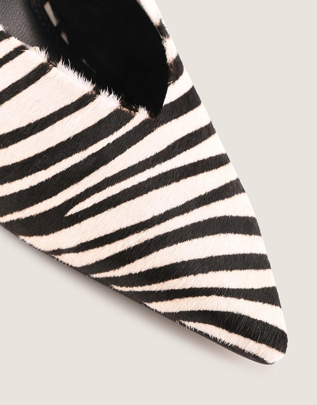 Shelly Shen - Blake Low Heels Zebra