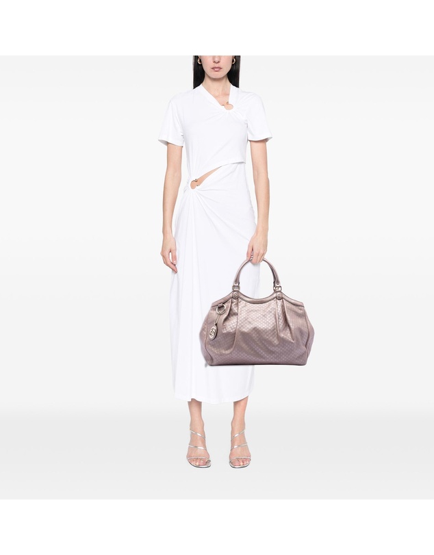 Pre-Loved by Azura Reborn - Pre-Loved Large Metallic Microguccissima Sukey Tote