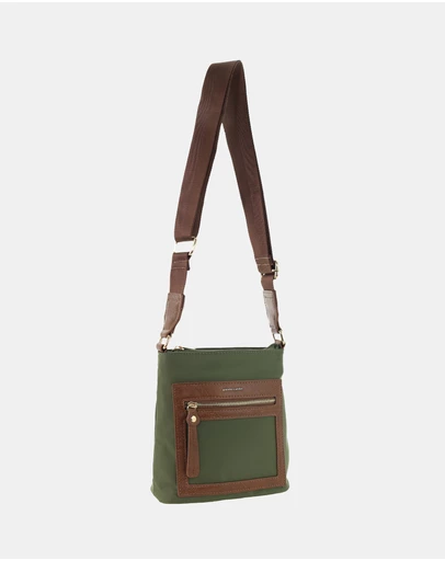 Pierre Cardin - Pierre Cardin RFID Lightweight Nylon Crossbody Bag