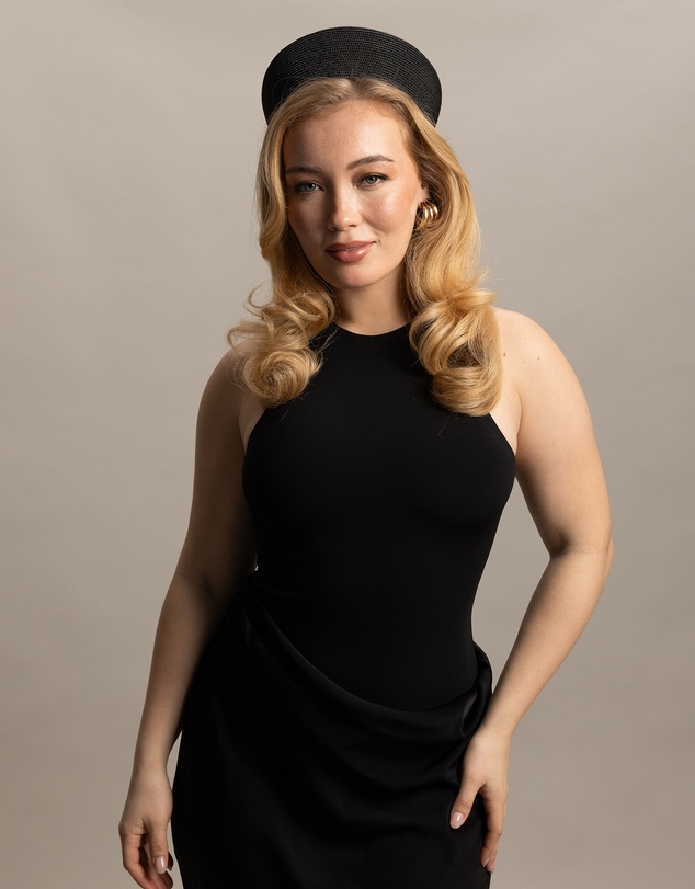 Morgan & Taylor - Gillian Pillbox Hat in Black