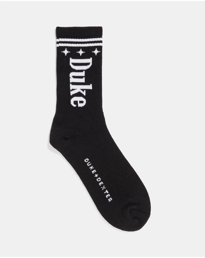 Duke + Dexter - Duke Black + White Sock