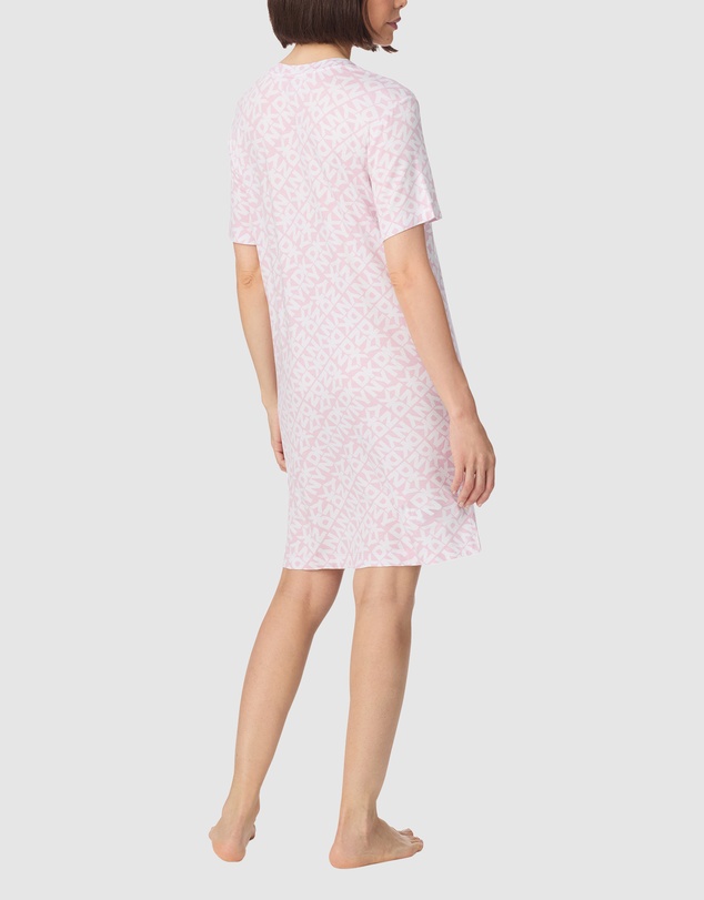 DKNY - Logo Print Viscose Jersey Short Sleeve T-Shirt Nightgown