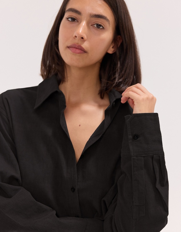 Cloth & Co. - The Corduroy Shirt Black