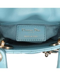 Pre-Loved by Azura Reborn - Pre-Loved Micro Lambskin Cannage Lady Dior