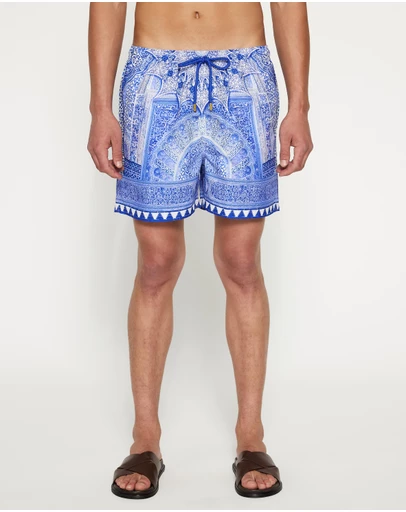 Camilla - Mid Length Boardshorts With Elastic Waist
