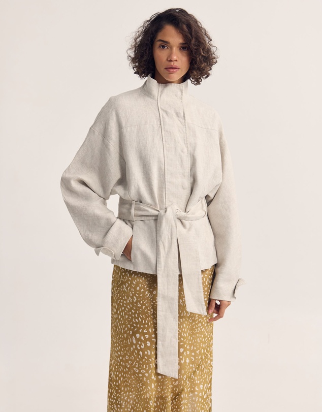 Oxford - Prudence Belt French Linen Jacket