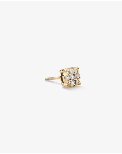 Michael Hill - Men’s Stud Earring with 0.12 Carat TW of Diamonds in 10kt Yellow Gold