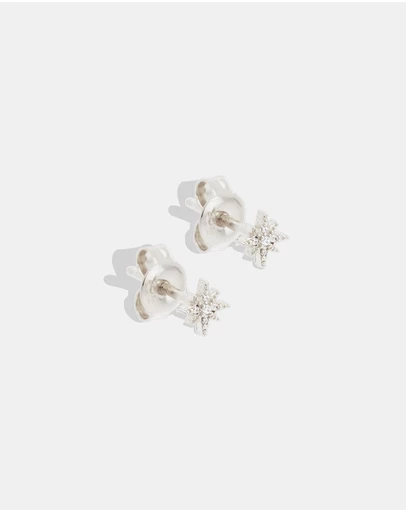 By Charlotte - Sterling Silver Starlight Earrings