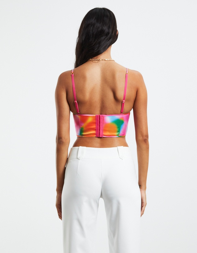Love Notes - Larissa Strappy Cross Front Sateen Corset