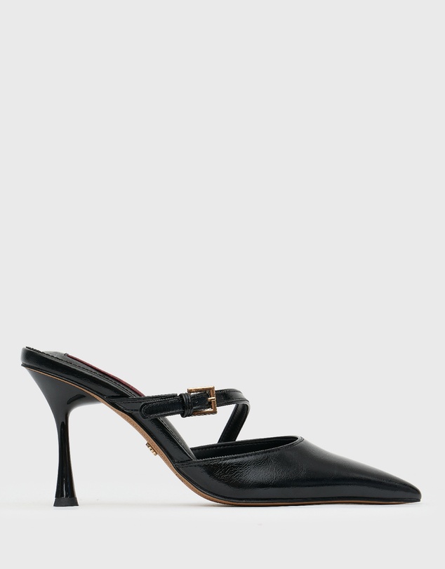 Betts - Gala Buckle High Heeled Mules