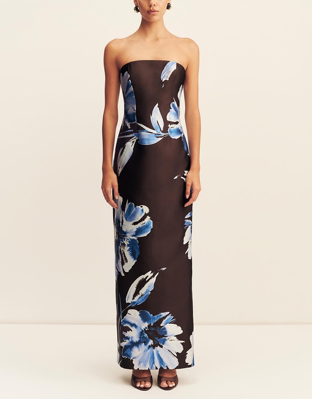 Shona Joy - Elsa Panelled Strapless Maxi Dress