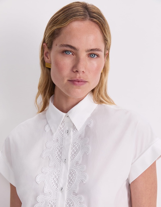 Sportscraft - Zelda Lace Trim Shirt