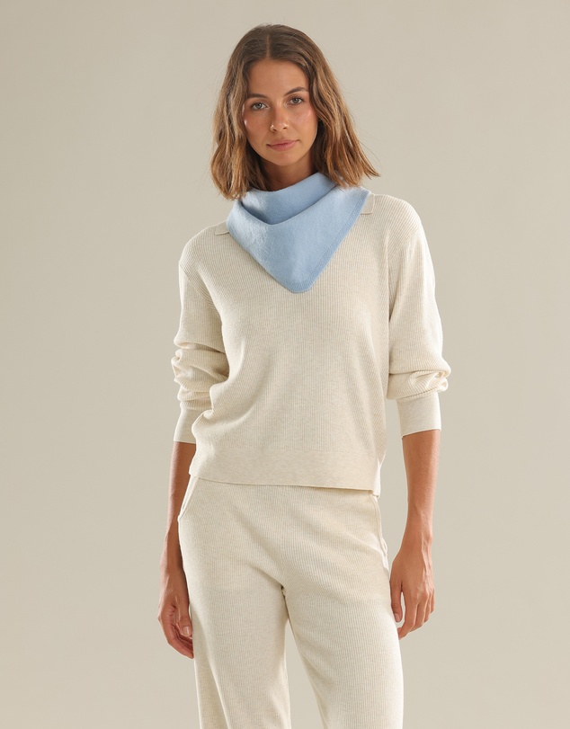 Morgan & Taylor - Katrina Triangle Scarf in Blue
