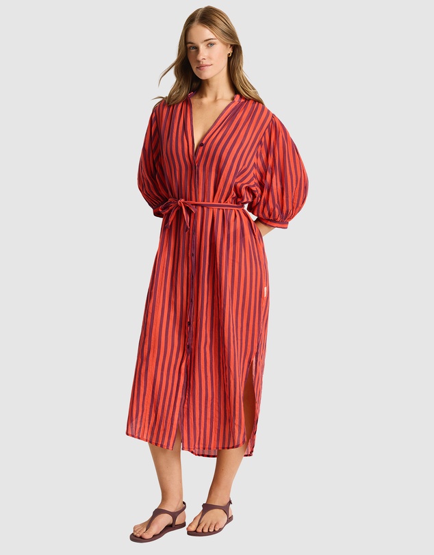 Sea Level Australia - Vacay Boho Long Shirt Dress