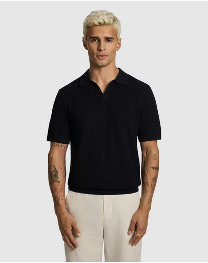yd. - Josh Knitted Polo Shirt