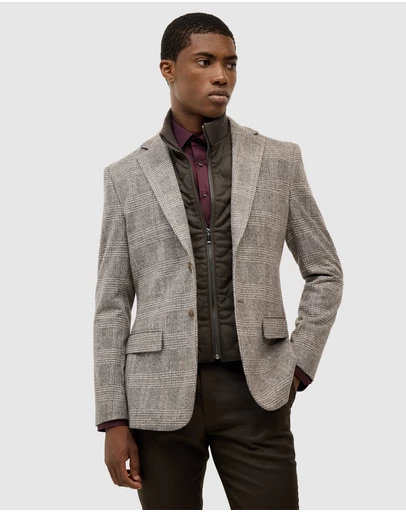 Politix - Benjamin Check Blazer With Removable Gilet